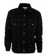 Black Denim Jacket - Wool Lined