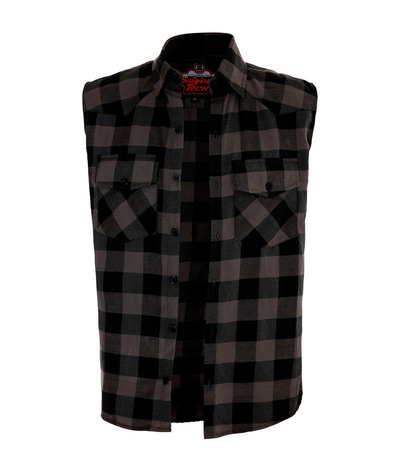 Grey/Black Flannel Vest