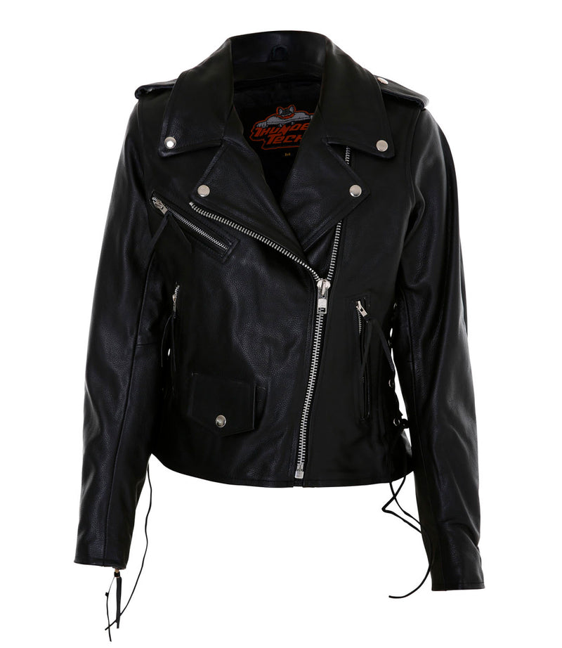 Ladies Brando Leather Jacket