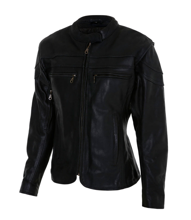 Ladies Sturges Leather Riding Jacket