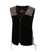 Suede & Snake Leather Vest