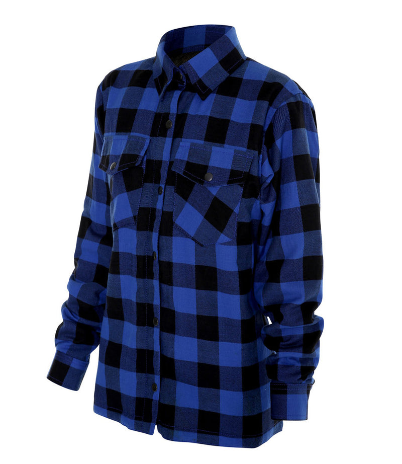 Ladies Black & Blue Flannel Shirt – With Protection Lining