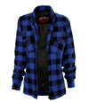 Ladies Black & Blue Flannel Shirt – With Protection Lining