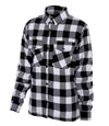 Ladies Black & White Flannel Shirt – With Protection Lining
