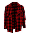 Mens Red & Black Flannel Shirt – With Protection Lining