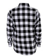 Mens Black & White Flannel Shirt – With Protection Lining
