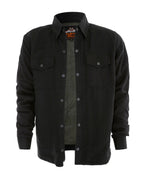 Mens Black Flannel Shirt – With Protection Lining