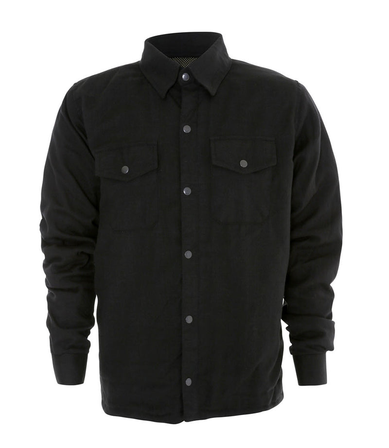 Mens Black Flannel Shirt – With Protection Lining