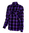 Ladies Purple & Black Flannel Shirt – With Protection Lining