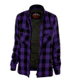 Ladies Purple & Black Flannel Shirt – With Protection Lining